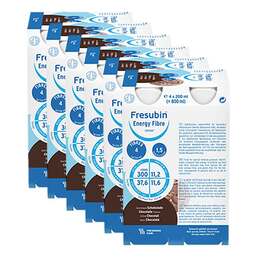 Abbildung: Fresubin Energy Fibre Drink Schokolade Trinkflasche 24X200 ml, Lösung PZN 09730125