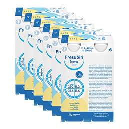 Abbildung: Fresubin energy Drink Vanille Trinkflasche 24X200 ml, Lösung PZN 09730272