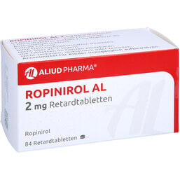 Abbildung: Ropinirol AL 2 mg Retardtabletten 84 St, Retard-Tabletten PZN 09736932