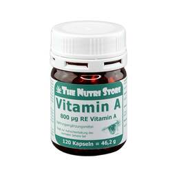 Abbildung: Vitamin A 800 µg RE Kapseln Kapseln, 120 St PZN 09748361
