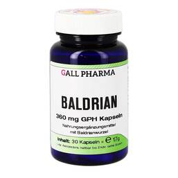 Abbildung: Baldrian 360 mg GPH Kapseln 30 St, Kapseln PZN 09748929