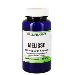 Abbildung: Melisse 200 mg GPH Kapseln 90 St, Kapseln PZN 09749018