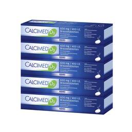 Abbildung: Calcimed D3 600 mg / 400 I.E. Brausetabletten Brausetabletten, 100 St PZN 09750139