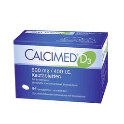 Abbildung: Calcimed D3 600 mg / 400 I.E. Kautabletten Kautabletten, 96 St PZN 09750145