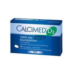 Abbildung: Calcimed D3 1000 mg / 880 I.E. Kautabletten Kautabletten, 48 St PZN 09750180