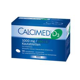 Abbildung: Calcimed D3 1000 mg / 880 I.E. Kautabletten Kautabletten, 96 St PZN 09750197