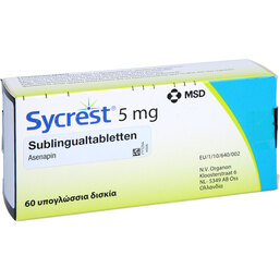 Abbildung: Sycrest 5 mg Sublingualtabletten 60 St, Sublingualtabletten PZN 09750406