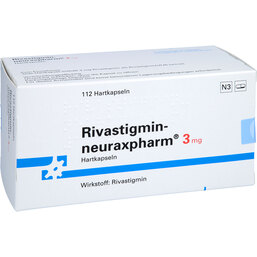 Abbildung: Rivastigmin neuraxpharm 3 mg Hartkapseln 112 St, Hartkapseln PZN 09750866