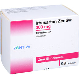 Abbildung: Irbesartan Zentiva 300 mg Filmtabletten 98 St, Filmtabletten PZN 09751972