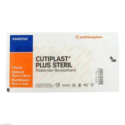 Abbildung: Cutiplast Plus steril 7,8x15 cm Verband 1 St, Verband PZN 09755639