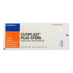 Abbildung: Cutiplast Plus steril 10x24,8 cm Verband 1 St, Verband PZN 09755697