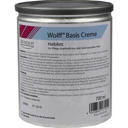 Abbildung: Wolff Basiscreme halbfett 700 ml, Creme PZN 09755792