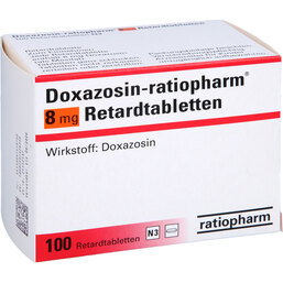 Abbildung: Doxazosin ratiopharm 8 mg Retardtabletten 100 St, Retard-Tabletten PZN 09755970