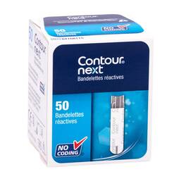 Abbildung: Contour next Sensoren Teststreifen - Medi Teststreifen, 50 St PZN 09758158