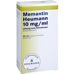 Abbildung: Memantin Heumann 10 mg / ml Lösung zum Einnehmen 50 ml, Lösung zum Einnehmen PZN 09759100