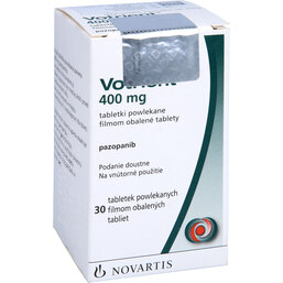 Abbildung: Votrient 400 mg Filmtabletten 30 St, Filmtabletten PZN 09759241