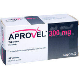 Abbildung: Aprovel 300 mg Tabletten 98 St, Tabletten PZN 09760190