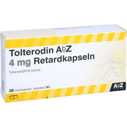 Abbildung: Tolterodin AbZ 4 mg Retardkapseln 28 St, Retard-Kapseln PZN 09763426