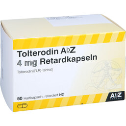 Abbildung: Tolterodin AbZ 4 mg Retardkapseln 50 St, Retard-Kapseln PZN 09763449