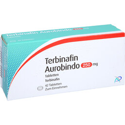 Abbildung: Terbinafin Aurobindo 250 mg Tabletten 42 St, Tabletten PZN 09763952