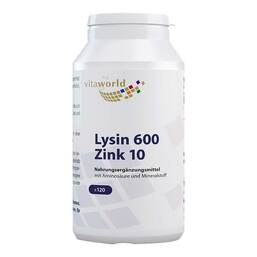 Abbildung: Lysin 600 mg plus Zink 10 mg Kapseln Kapseln, 120 St PZN 09771414