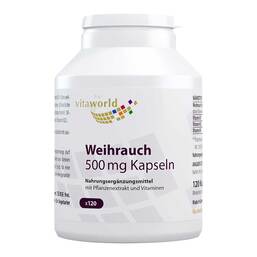 Abbildung: Weihrauch 500 mg Kapseln Kapseln, 120 St PZN 09771489