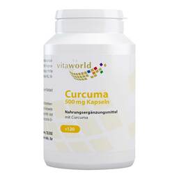 Abbildung: Curcuma 500 mg Kapseln Kapseln, 120 St PZN 09771495