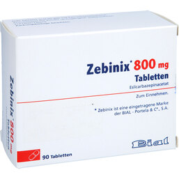 Abbildung: Zebinix 800 mg Tabletten 90 St, Tabletten PZN 09775346