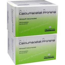 Abbildung: Calciumacetat Prorenal 500 mg Filmtabletten Filmtabletten, 200 St PZN 09777836