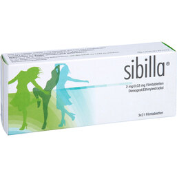 Abbildung: Sibilla Filmtabletten 3X21 St, Filmtabletten PZN 09779427