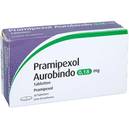 Abbildung: Pramipexol Aurobindo 0,18 mg Tabletten 30 St, Tabletten PZN 09779829
