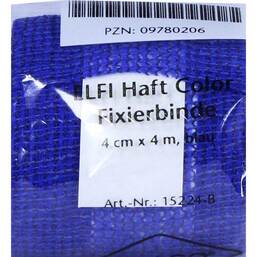Abbildung: Dracoelfi haft color Fixierbinde 4mx4cm blau 1 St, Binden PZN 09780206