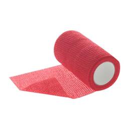 Abbildung: Dracoelfi haft color Fixierbinde 4mx8cm rot 1 St, Binden PZN 09780241