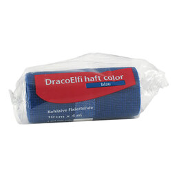Abbildung: Dracoelfi haft color Fixierbinde 4mx10cm blau 1 St, Binden PZN 09780258