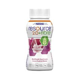 Abbildung: Resource 2.0 + fibre Multifrucht Flüssigkeit, 4X200 ml PZN 09882065