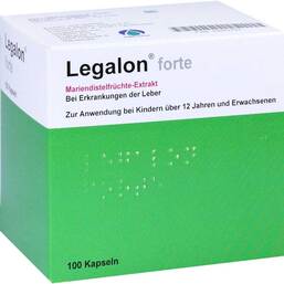 Abbildung: Legalon forte Kapseln 100 St, Kapseln PZN 09882792