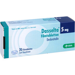Abbildung: Dasselta 5 mg Filmtabletten 20 St, Filmtabletten PZN 09884532