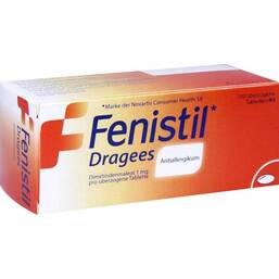 Abbildung: Fenistil Dragees 100 St, Überzogene Tabletten PZN 09887766