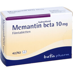 Abbildung: Memantinhydrochlorid beta 10 mg Filmtabletten 42 St, Filmtabletten PZN 09890113