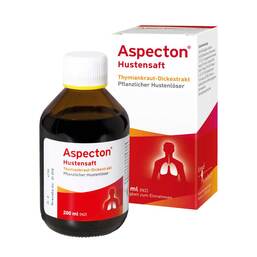 Abbildung: Aspecton Hustensaft Saft, 200 ml PZN 09892916