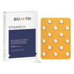 Abbildung: Bio-H-Tin Vitamin H 5 mg für 1 Monat Tabletten Tabletten, 15 St PZN 09900449