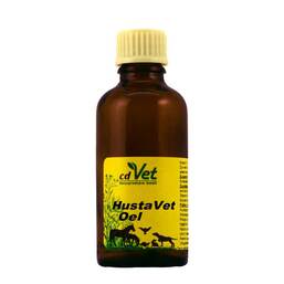 Abbildung: Hustavet Öl vet. (für Tiere) 50 ml, Öl PZN 09903028