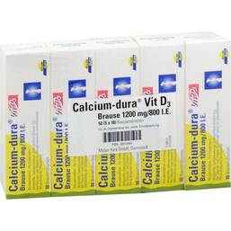 Abbildung: Calcium Dura Vit D3 Brause 1200 mg / 800 I.E. Brausetabletten, 50 St PZN 09911648