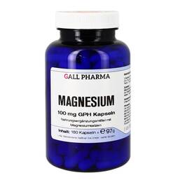 Abbildung: Magnesium 100 mg GPH Kapseln 180 St, Kapseln PZN 09919087
