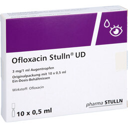 Abbildung: Ofloxacin Stulln UD Augentropfen 10X0.5 ml, Augentropfen PZN 09924042