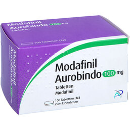 Abbildung: Modafinil Aurobindo 100 mg Tabletten 100 St, Tabletten PZN 09925254