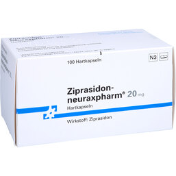 Abbildung: Ziprasidon neuraxpharm 20 mg Hartkapseln 100 St, Hartkapseln PZN 09927744