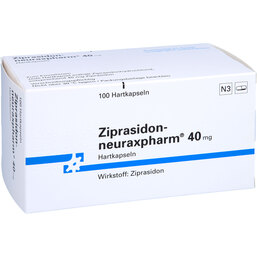 Abbildung: Ziprasidon neuraxpharm 40 mg Hartkapseln 100 St, Hartkapseln PZN 09927796