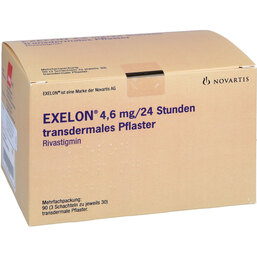 Abbildung: Exelon 4,6 mg / 24 Stunden transdermale Pflaster 90 St, Pflaster transdermal PZN 09929594