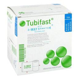 Abbildung: Tubifast 2-Way-Stretch 7,5cmx10m blau Schlauchv. 1 St, Verband PZN 09932739